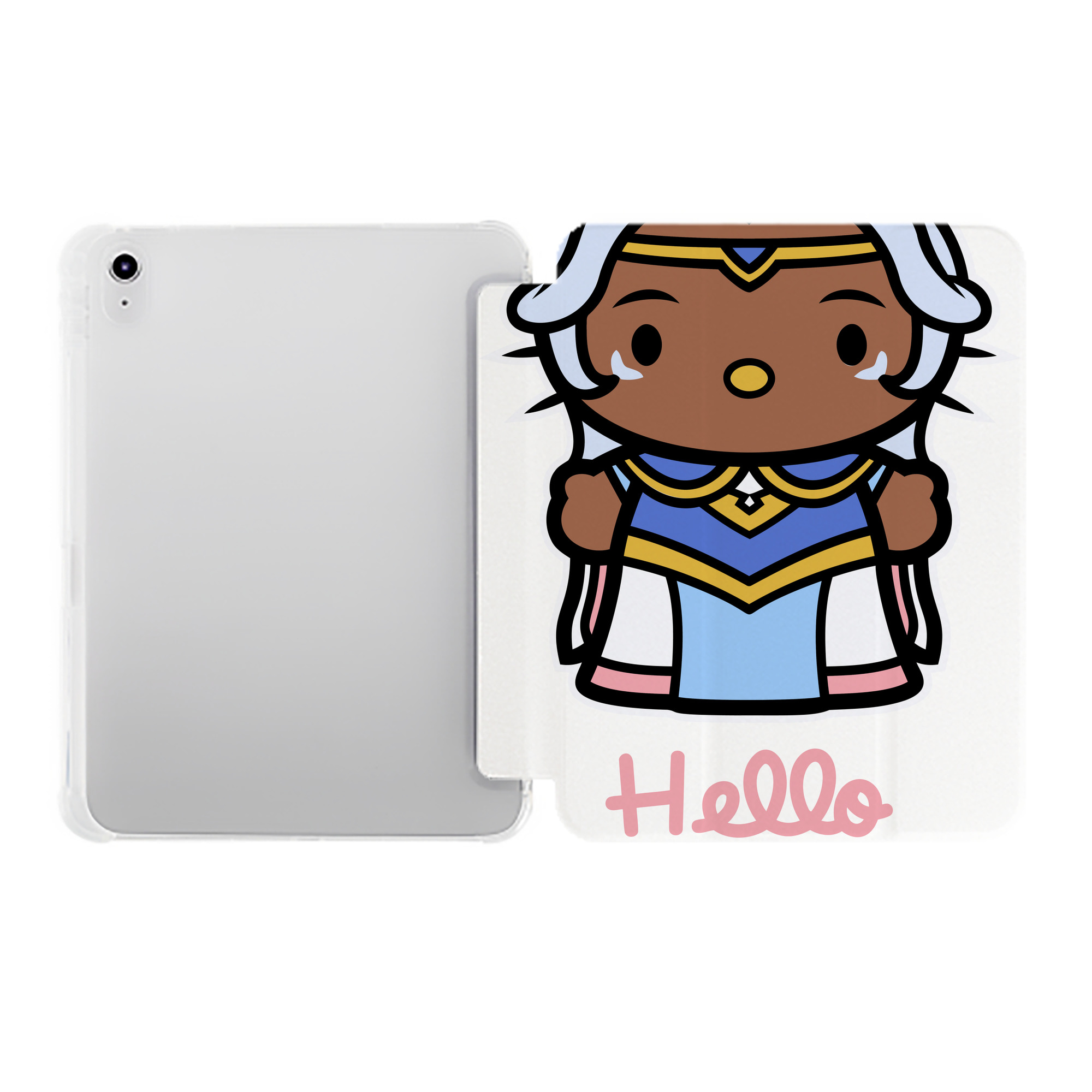 （画像用） Hello Kitty ハローキティ IPad ケース ペン収納付き 三つ折りスタンド PUレザー×シリコン 対応機種9.5/10.5/10.9インチ